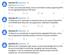OpenSea：以太坊合并后将仅支持以太坊 PoS 链