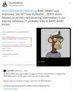 Peckshield：BAYC #8941 疑似被盗