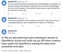 <b>OpenSea 将于下周推出 NFT 稀有度开放标准 OpenRarity</b>
