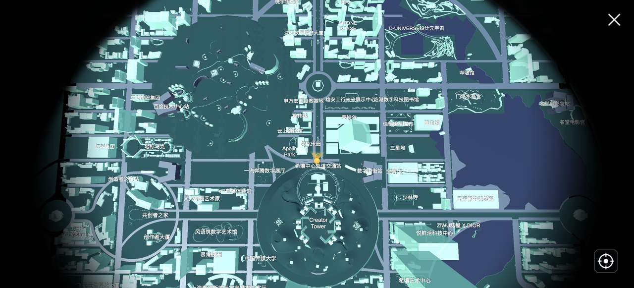 希壤元宇宙地图 来源：希壤场景