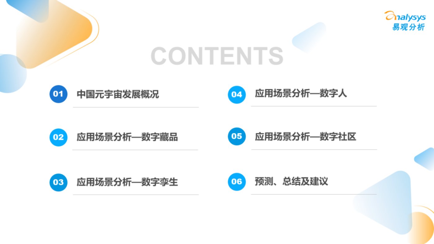 报告 | 2022年元宇宙应用场景发展趋势分析