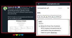 Uniswap v4 的 Hooks 功能引发争议,这是走向审查的开始吗? Uniswap v4 的 Hooks 功能引发争议,这是走向审查的开始吗?